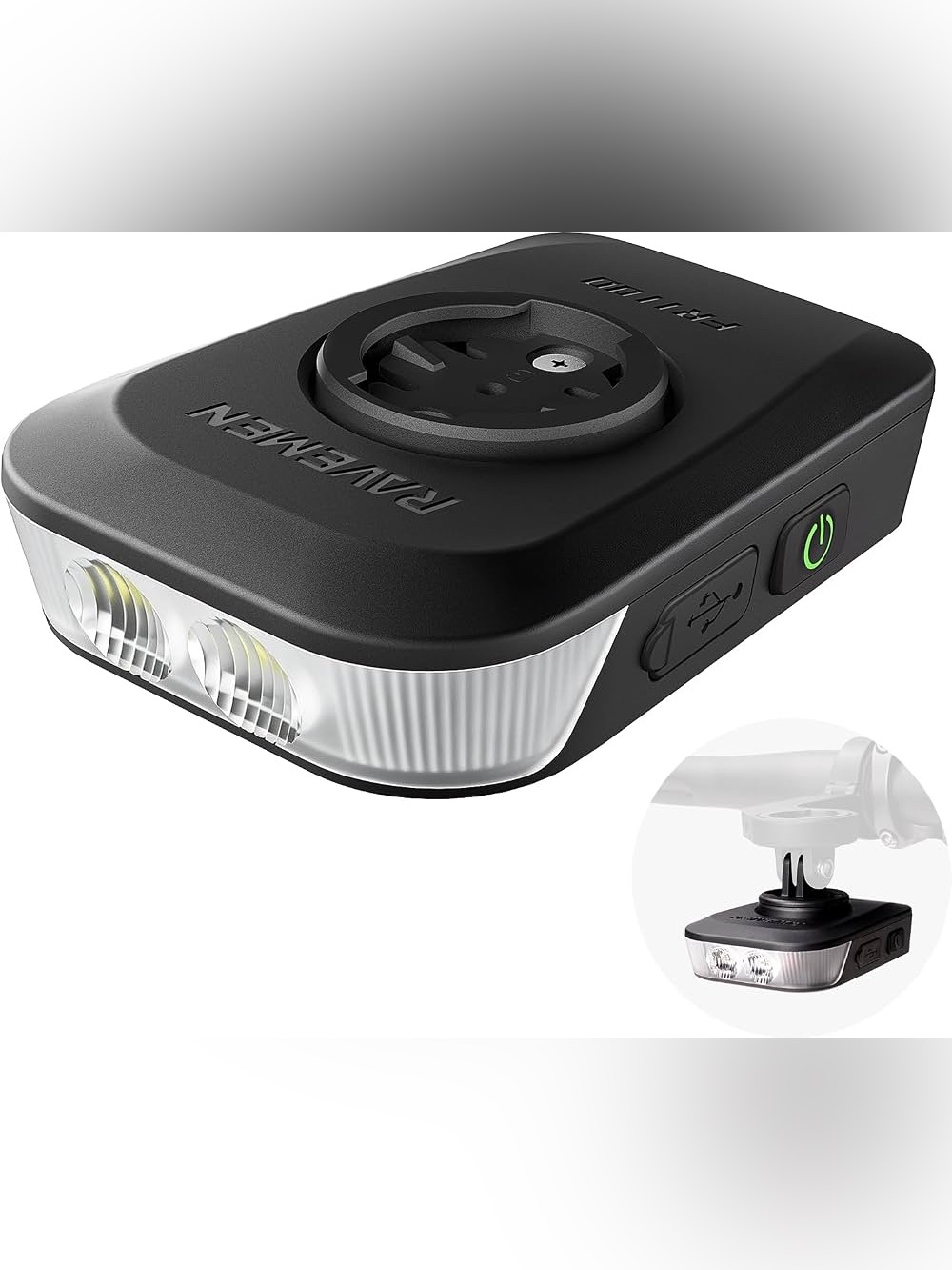 RAVEMEN FR1100 SE/FR500 Bike Headlight Compatible with Garmin